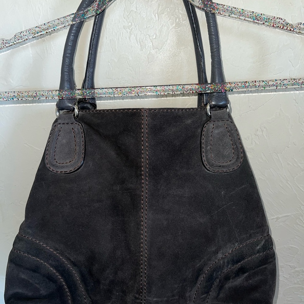 Abro suede shoulder handbag - Picture 5 of 10